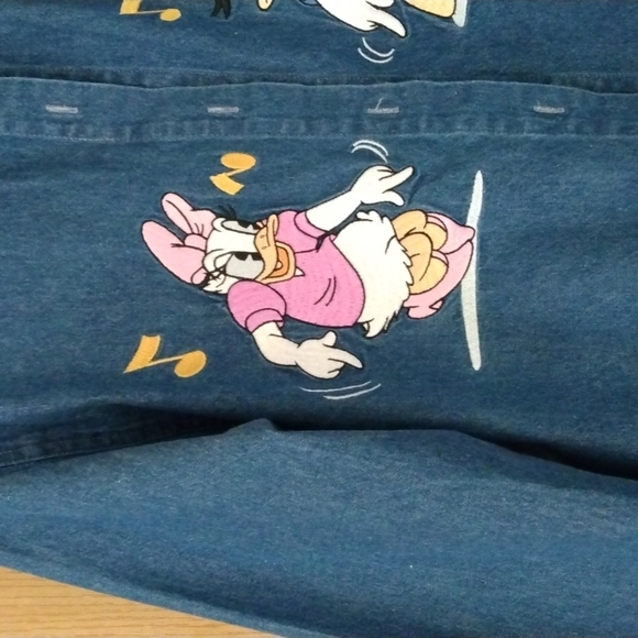 💕HP💕Disney long sleeve Denim Shacket button front - Picture 4 of 6